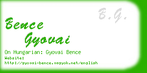 bence gyovai business card
